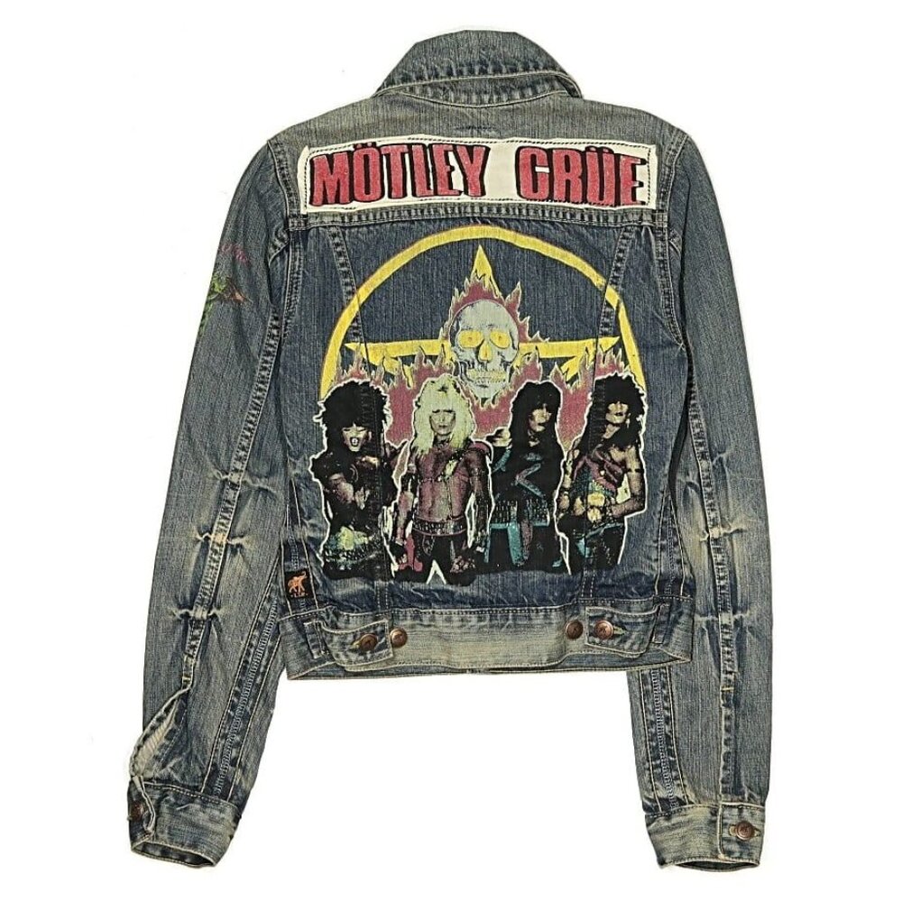 MOTLEY CRUE Denim Jacket LIMITED EDITION 26 of 250 RARE EUC